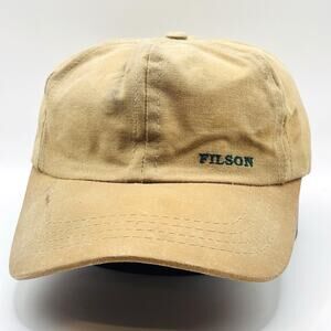 Vintage 70s 80s Filson Logger Hat Cap Strapback Tin Cloth Low Profile